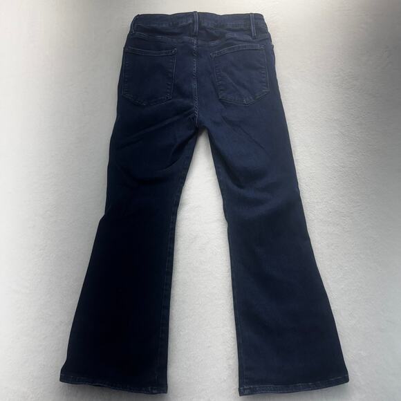 Frame Women's Le One Crop Mini Boot Denim Jeans Size 2 Bootcut Cropped Preppy - Picture 6 of 13